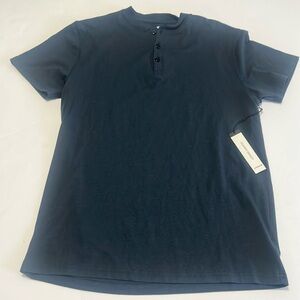 William Rast Classic Henley navy blue size med, NWT